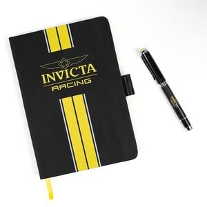 Invicta Racing notebook and pen gift set